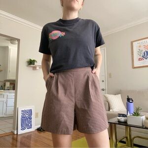 Vintage plaid shorts